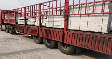 泰州 白麻荔枝面外墙干挂，工厂装车日常