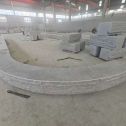 泰州 芝麻白异形坐凳，自然面光面弧形加工