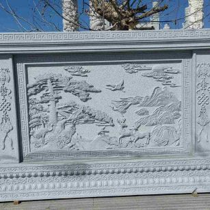 泰州 芝麻白大型照壁，屏风，影壁