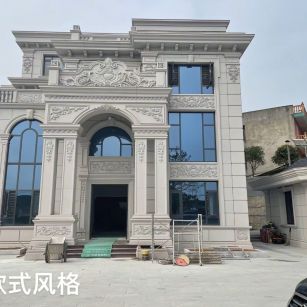 泰州 白麻花岗岩别墅外墙干挂