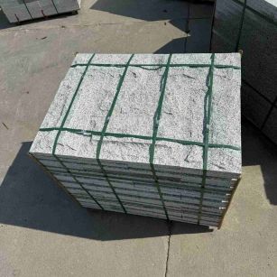 泰州 白麻花岗岩石材自然面蘑菇石成品