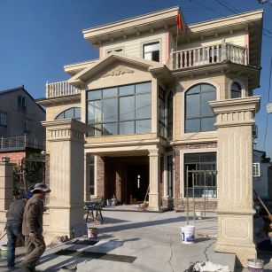 泰州 黄金麻花岗岩荔枝面别墅外墙干挂私家专属