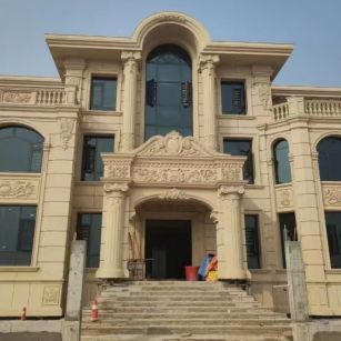 泰州 黄金麻花岗岩别墅外墙干挂