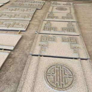 泰州 白麻花岗岩外墙立面雕刻板