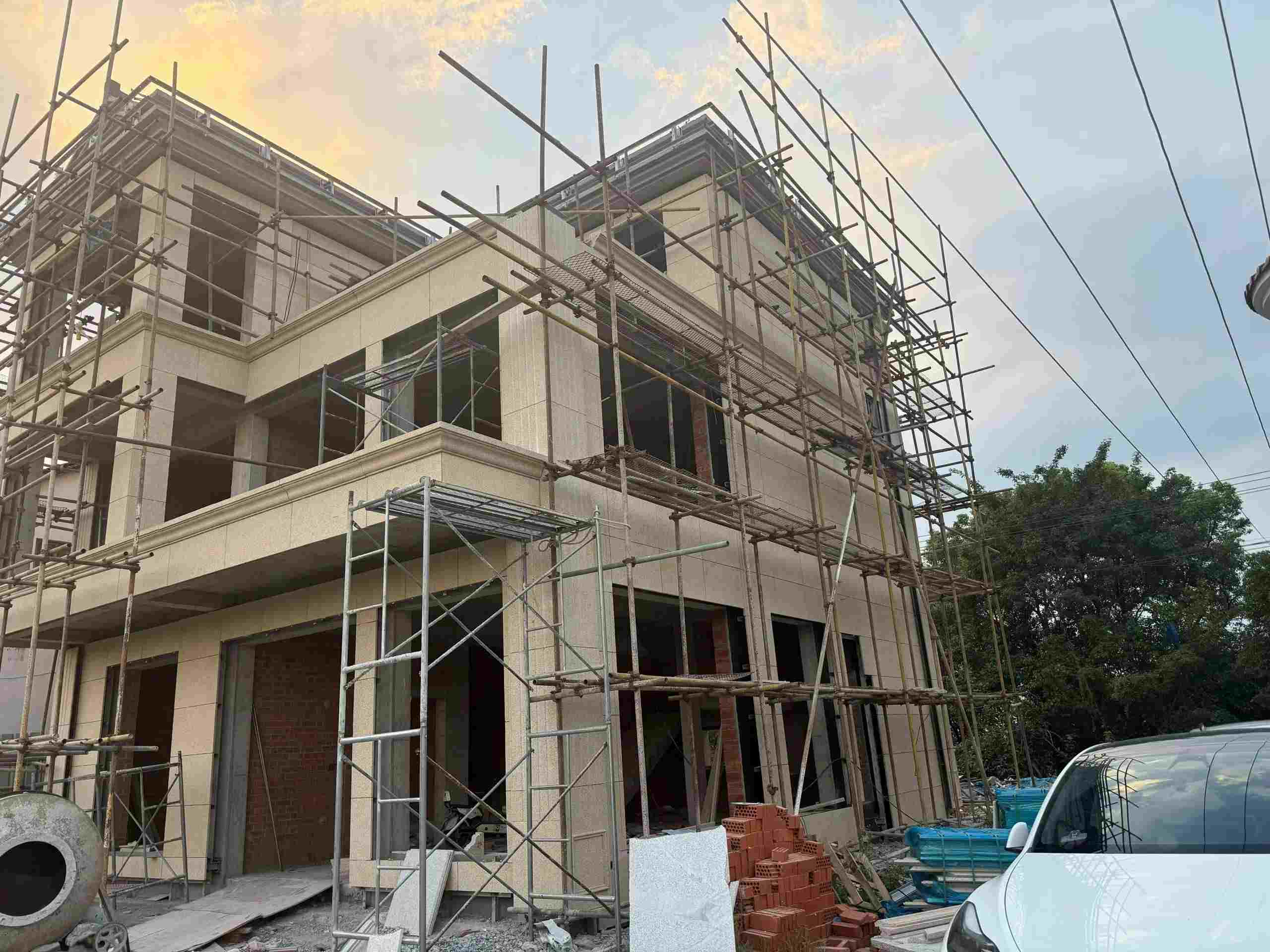 泰州 黄金麻荔枝面花岗岩外墙干挂