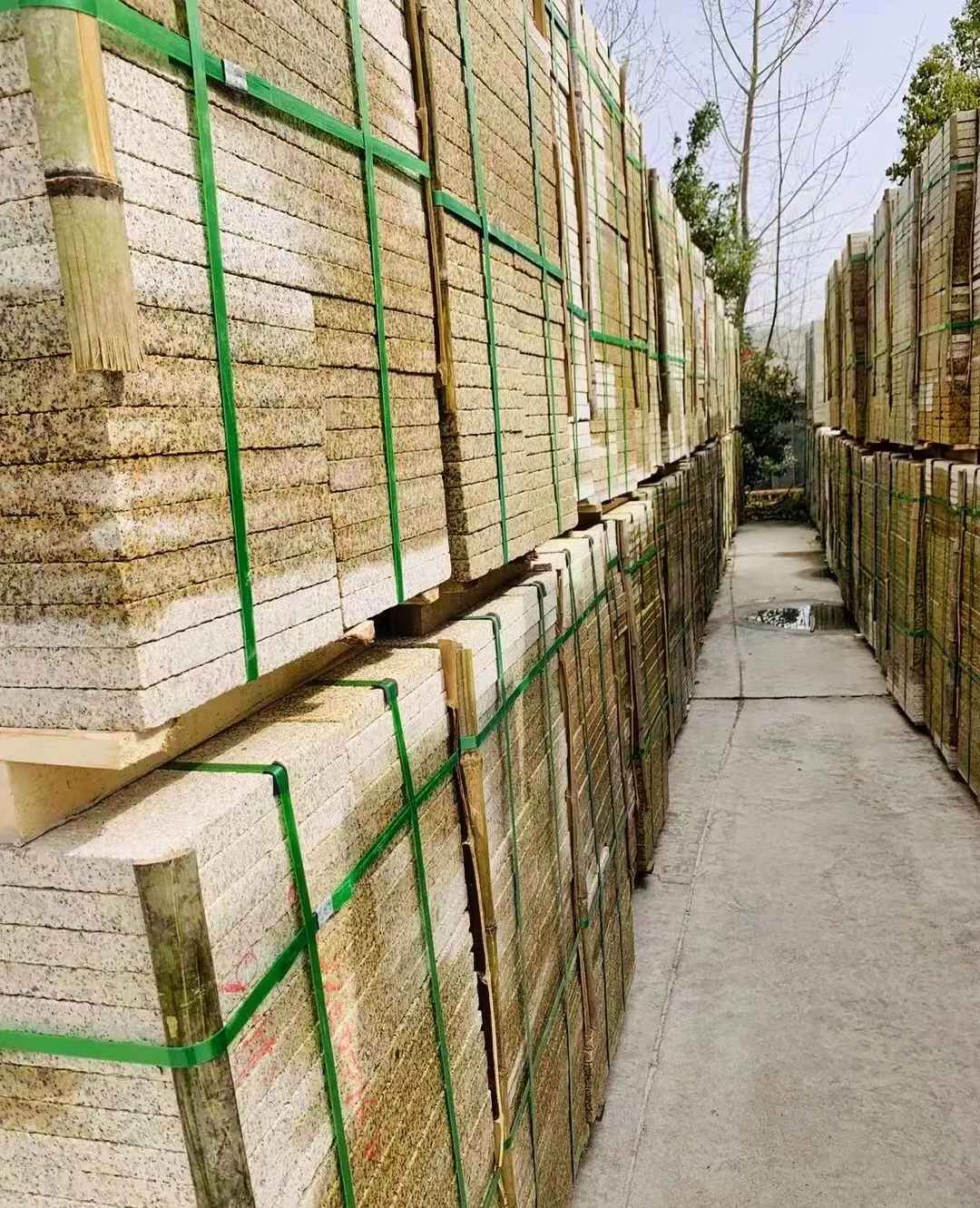 泰州 黄金麻花岗岩荔枝面地铺石