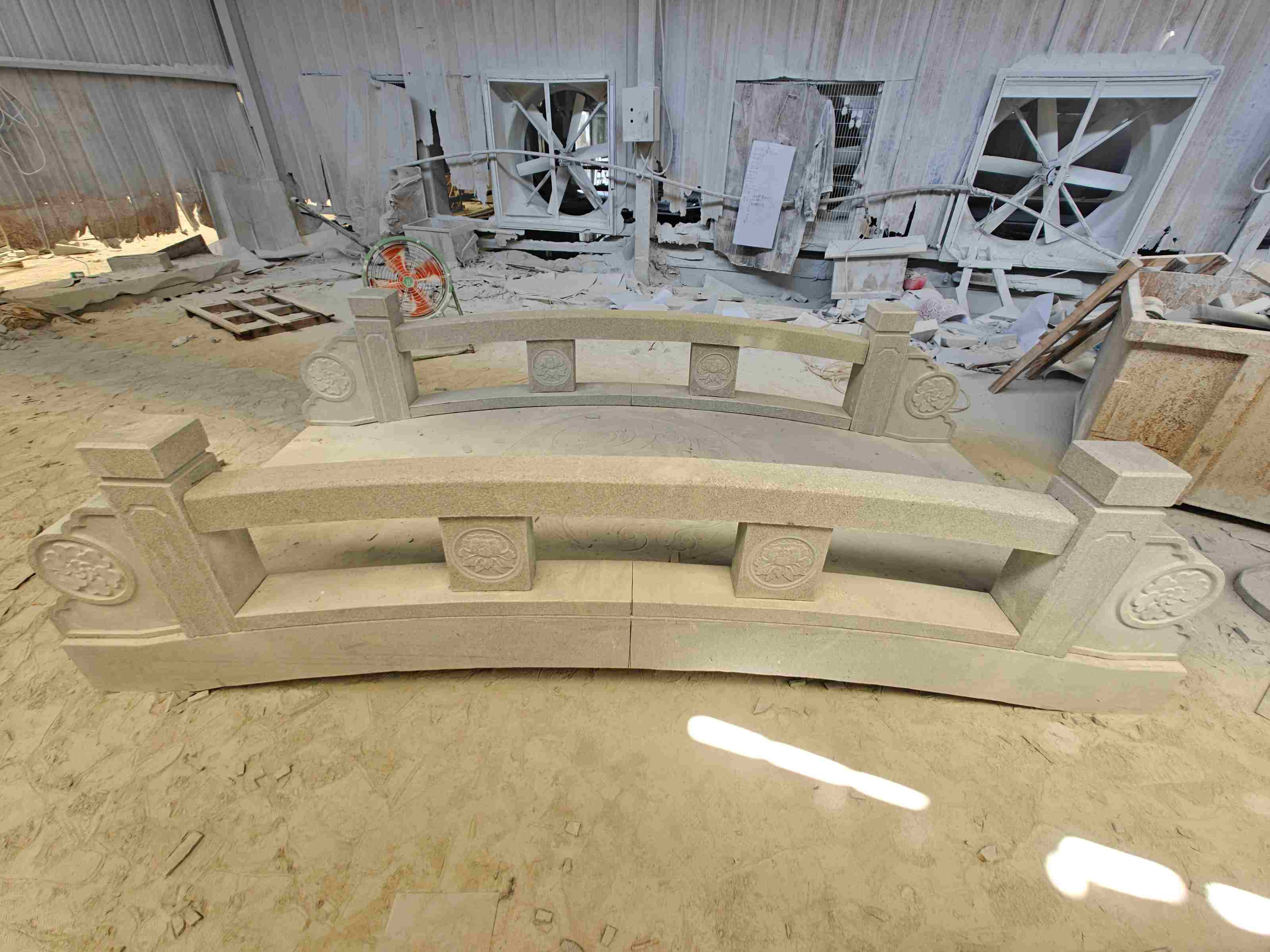 泰州 芝麻灰花岗岩异形加工-拱桥，石桥