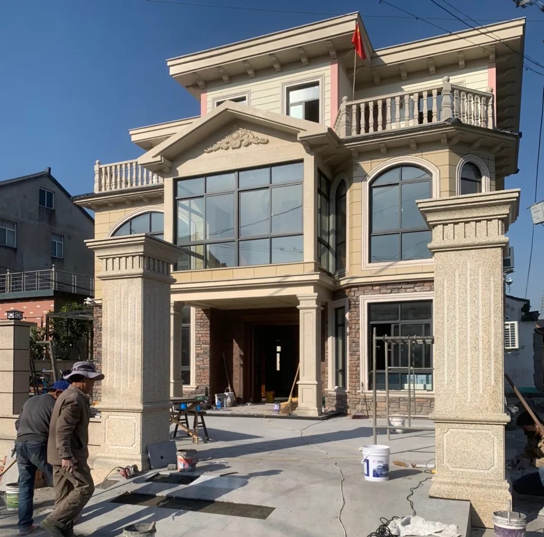 泰州 黄金麻花岗岩荔枝面别墅外墙干挂私家专属