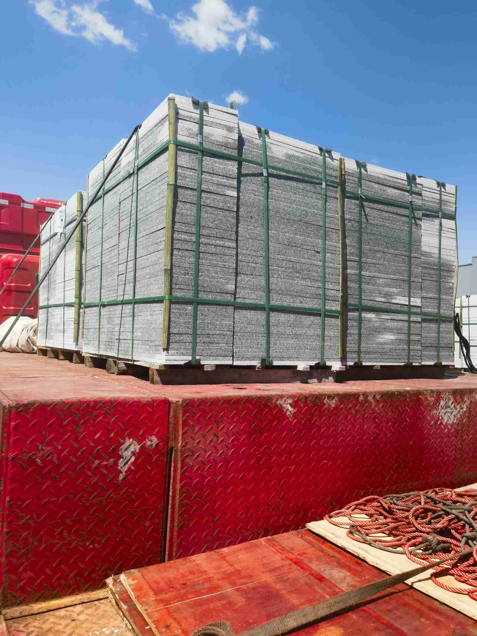 泰州 芝麻白火烧规格板地铺石300*600/600*600