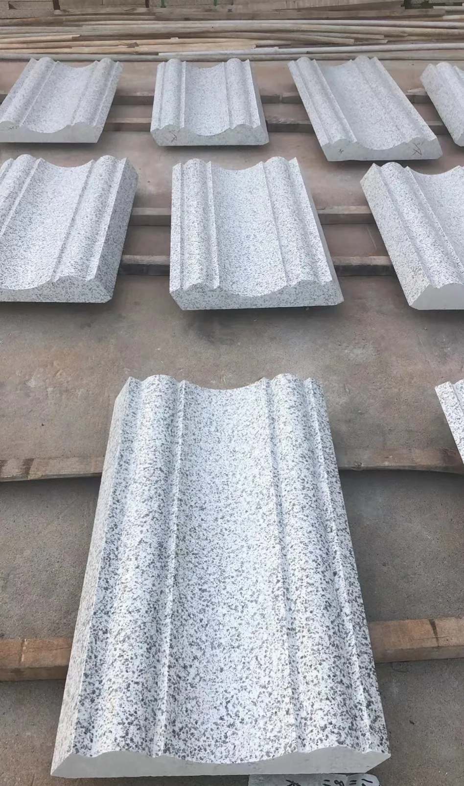 泰州 白麻花岗岩光面别墅线条